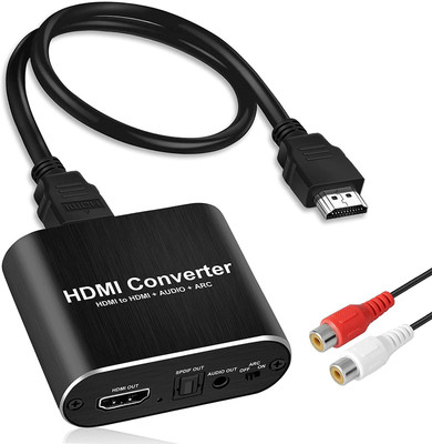 microware 4K@60Hz HDMI Audio Extractor, HDMI to HDMI + Optical Toslink SPDIF + 3.5mm AUX Stereo Audio Out, HDMI Audio Converter Adapter Splitter Support HDCP1.4 Full HD 1080P 3D Media Streaming Device(Black) microware 4K@60Hz HDMI Audio Extractor, HDMI to HDMI + Optical Toslink SPDIF + 3.5mm AUX Stereo Audio Out, HDMI Audio Converter Adapter Splitter Support HDCP1.4 Full HD 1080P 3D Media Streaming Device(Black)