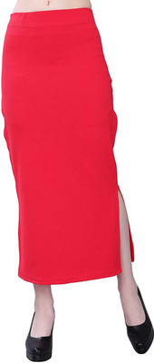 Nena Fashion Red-1-Shape-1 Lycra Blend Petticoat(Free)