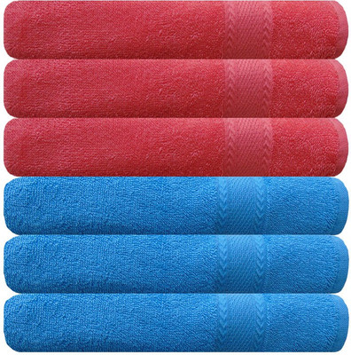 AkiN Cotton 450 GSM Hand Towel(Pack of 6)