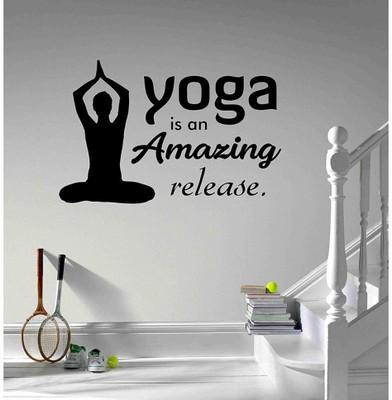 LYOMAN 59 cm yogaamazing-blk Non-Reusable Sticker(Pack of 1)