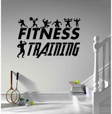LYOMAN 59 cm fitnesstraing-blk Non-Reusable Sticker(Pack of 1)