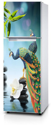 AH Decals 152.4 cm new peacock wall sticker Self Adhesive Sticker(Pack of 1)