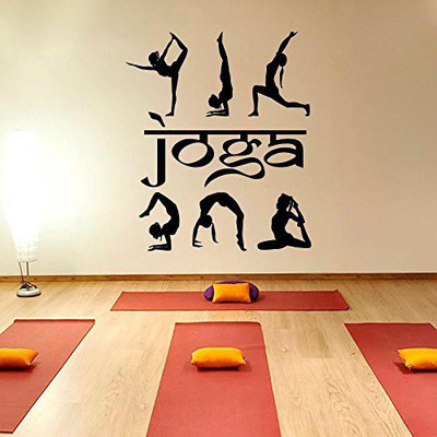 LYOMAN 59 cm yoga6-blk Non-Reusable Sticker(Pack of 1)