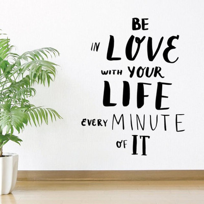 LYOMAN 59 cm lovelife-blk Non-Reusable Sticker(Pack of 1)