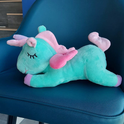 Lattice Funny Unicorn Stuffed Animal Plush Soft Toy, Green 30CM  - 30 cm(Multicolor)