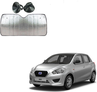 AuTO ADDiCT Dashboard Sun Shade For Datsun Go(Silver)