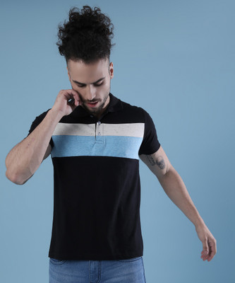 CAMPUS SUTRA Solid Men Crew Neck Multicolor T-Shirt