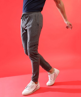 CAMPUS SUTRA Solid Men Grey Track Pants