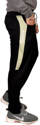 World Sports Printed Men Black Track Pants