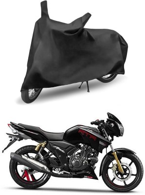 Genipap Two Wheeler Cover for TVS(Apache RTR 180, Black)