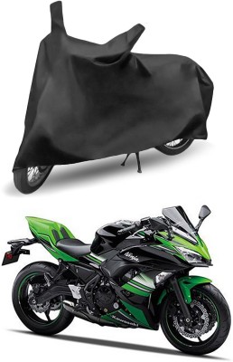 Genipap Two Wheeler Cover for Kawasaki(Ninja 650, Black)