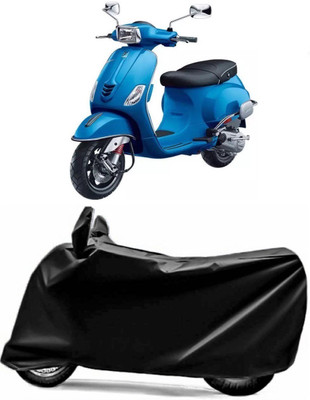AXLOZ Two Wheeler Cover for Piaggio(Piaggio Vespa, Black)