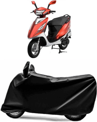 AUCTIMO Two Wheeler Cover for TVS(Scooty Streak, Black)