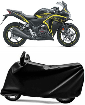 AUCTIMO Two Wheeler Cover for Honda(CBR 250R, Black)