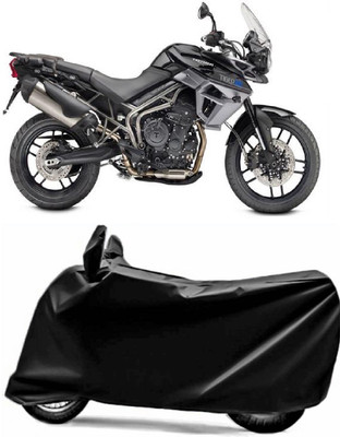 AXLOZ Two Wheeler Cover for Triumph(Tiger 800 XR, Black)