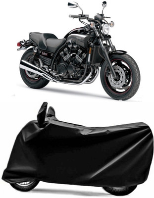Swarish Two Wheeler Cover for Yamaha(VMAX, Black)