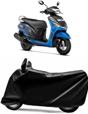 Swarish Two Wheeler Cover for Yamaha(Alpha, Black)