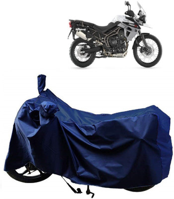 AutoKick Two Wheeler Cover for Triumph(Tiger 800 XCA, Blue)