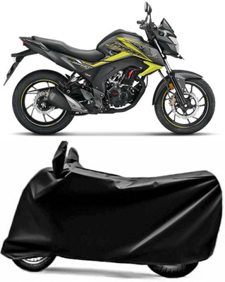 AUCTIMO Two Wheeler Cover for Honda(CB Hornet 160, Black)