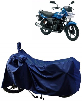 AutoKick Two Wheeler Cover for Bajaj(Platina 100 DTS-i, Blue)