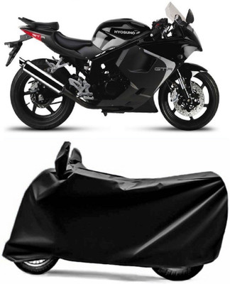 Swarish Two Wheeler Cover for Hyosung(GT250R, Black)