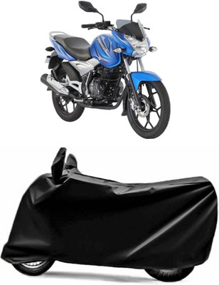 AXLOZ Two Wheeler Cover for Bajaj(Discover 125 DTS-i, Black)