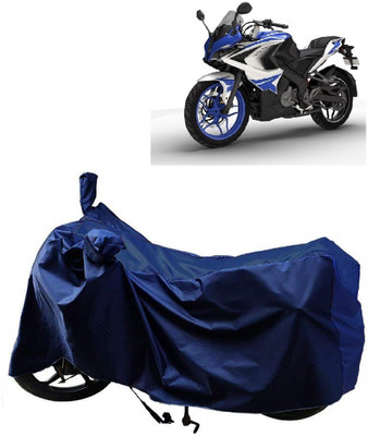 AutoKick Two Wheeler Cover for Bajaj(Pulsar RS 200, Blue)
