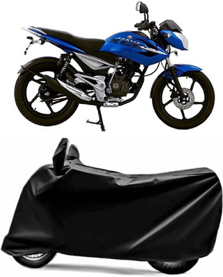AXLOZ Two Wheeler Cover for Bajaj(XCD 125cc, Black)