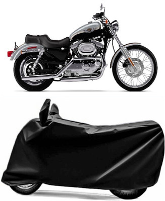 AXLOZ Two Wheeler Cover for Harley Davidson(XL 1200, Black)
