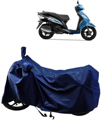 AutoKick Two Wheeler Cover for TVS(Wego, Blue)