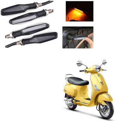 AuTO ADDiCT Front, Rear LED Indicator Light for LML Vespa VX(Yellow)