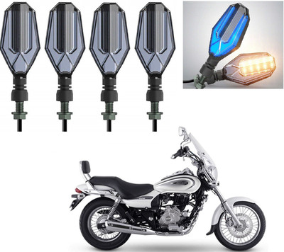 AuTO ADDiCT Front, Rear LED Indicator Light for Bajaj Avenger 220(Blue, Yellow)