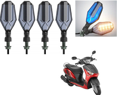 AuTO ADDiCT Front, Rear LED Indicator Light for Yamaha Alpha(Blue, Yellow)
