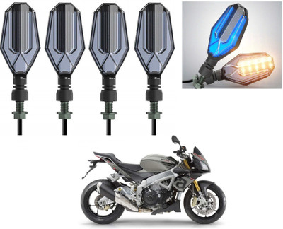 AuTO ADDiCT Front, Rear LED Indicator Light for GM Flame DS125(Blue, Yellow)