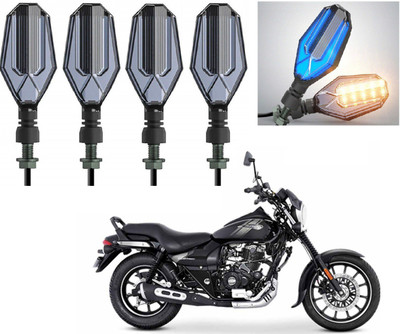 AuTO ADDiCT Front, Rear LED Indicator Light for Bajaj Avenger 200(Blue, Yellow)