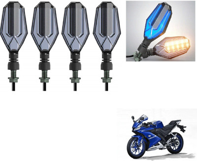 AuTO ADDiCT Front, Rear LED Indicator Light for Yamaha YZF R15(Blue, Yellow)