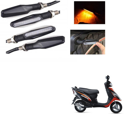 AuTO ADDiCT Front, Rear LED Indicator Light for TVS Scooty Streak(Yellow)