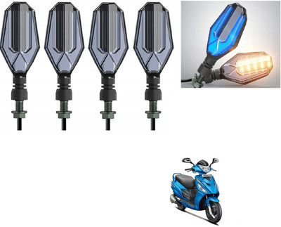 AuTO ADDiCT Front, Rear LED Indicator Light for Hero Maestro(Blue, Yellow)