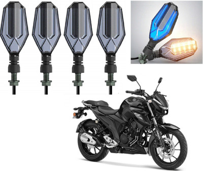 AuTO ADDiCT Front, Rear LED Indicator Light for Yamaha FZ16(Blue, Yellow)