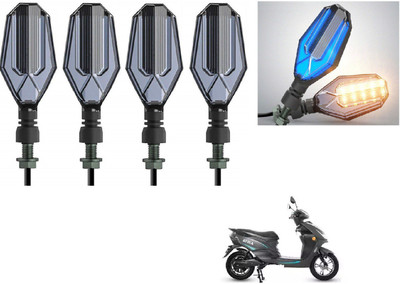 AuTO ADDiCT Front, Rear LED Indicator Light for Hero Kine(Blue, Yellow)