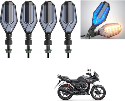 AuTO ADDiCT Front, Rear LED Indicator Light for Hero Ignitor(Blue, Yellow)