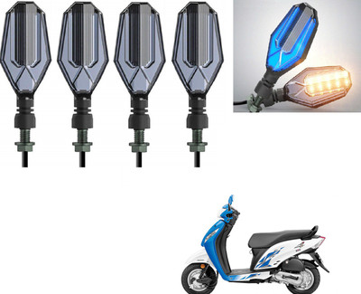 AuTO ADDiCT Front, Rear LED Indicator Light for Honda Activa i(Blue, Yellow)