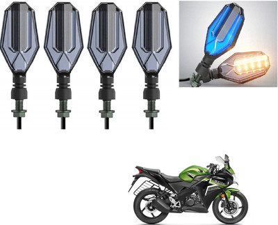 AuTO ADDiCT Front, Rear LED Indicator Light for Honda CBR 150R(Blue, Yellow)