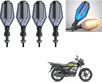 AuTO ADDiCT Front, Rear LED Indicator Light for Honda Dream CD110(Blue, Yellow)