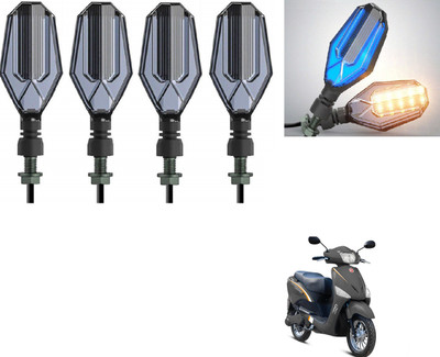 AuTO ADDiCT Front, Rear LED Indicator Light for Hero LX(Blue, Yellow)