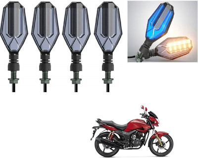 AuTO ADDiCT Front, Rear LED Indicator Light for Hero Hunk(Blue, Yellow)