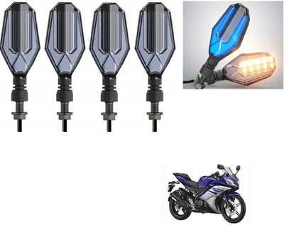 AuTO ADDiCT Front, Rear LED Indicator Light for Yamaha YZF R3(Blue, Yellow)