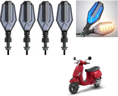 AuTO ADDiCT Front, Rear LED Indicator Light for LML ClubMan(Blue, Yellow)