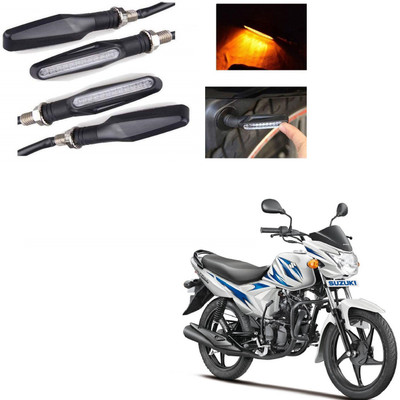 AuTO ADDiCT Front, Rear LED Indicator Light for Suzuki Hayate(Yellow)