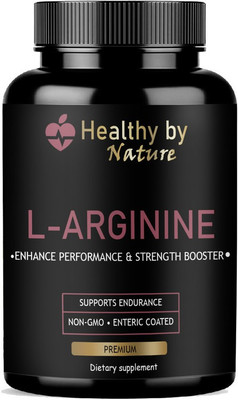 Healthy By Nature L-Arginine 1000mg Capsules Per Serving, l arginine supplement Pro(60 Capsules)